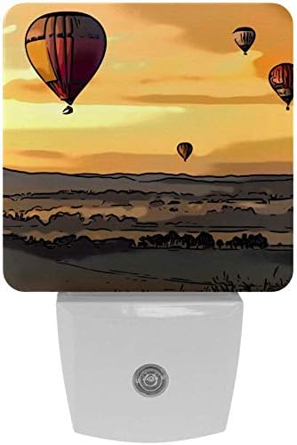 Hot Balloon Sky Baby Night Light idealno za djecu Plug-in, senzor od sumraka do zore idealno za rasadnik