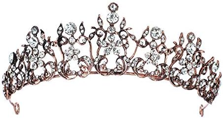 Retro kruna i kruna princeze od tijare za žene kristalne trake za glavu za svadbenu svadbenu zabavu