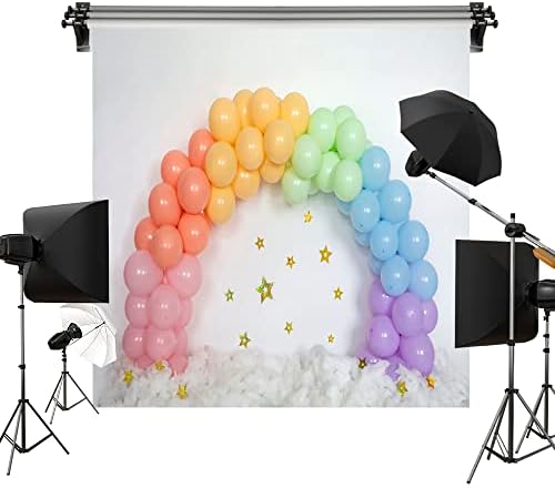 Kate 7x5ft/2.2x1. 5m šareni baloni pozadina sky Cloud Cake Smash štampana tkanina pozadina Foto Video Studio rekviziti
