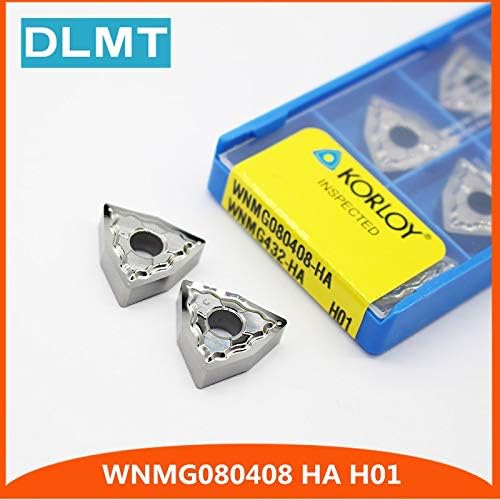 FINCOS 10pcs WNMG080408 HA H01 WNMG432 aluminijumski umetak sečiva za sečenje mlinski alat mašinski centar alat za sečenje alata za struganje drveta Al+kalaj -: WNMG080408 HA)