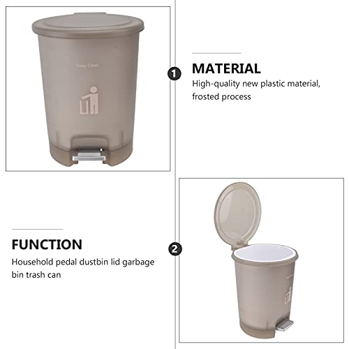 Kabilock stopala na kantu za smeće Domaćinstvo Velika sposobnost smeće može podne otpadne smeće za recikliranje košara za kućnu kuhinju Spavaća soba siva 5l