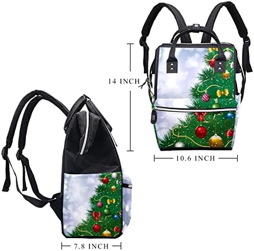 Zelene božićne ručne torbe za ruksak ruksak za bebe qurepke Promjena multi funkcije Velika putna torba za velike kapacitete