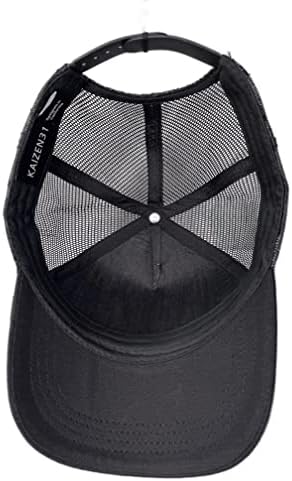 Snapback Kamionska kapa za muškarce - mrežasta bejzbol kapa - japanski ratnik-samuraj, šeširi za muškarce crne veličine-Kaizen