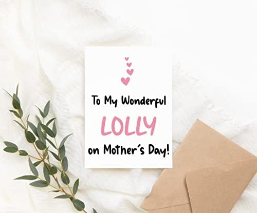 Za moju divnu Lolly na čestitku za Majčin dan - Lolly kartica za Majčin dan - Lolly kartica-poklon za nju-Za moju divnu Lolly karticu