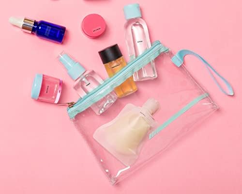ONLYKXY 25pcs prenosive torbe za pakovanje tečnosti putna torba za pakovanje šminke punjiva prazna torbica za stiskanje plastične
