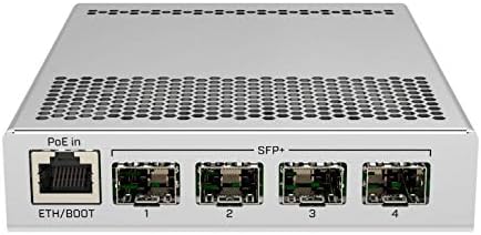 MikroTik 5-portni desktop prekidač, 1 Gigabit Ethernet Port, 4 SFP+ 10Gbps porta