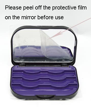 1 komad 3-slojna prazna kutija za trepavice sa ogledalom za šminkanje Plastic Eyelaše Case Lash torbica za čuvanje trepavica Organizator