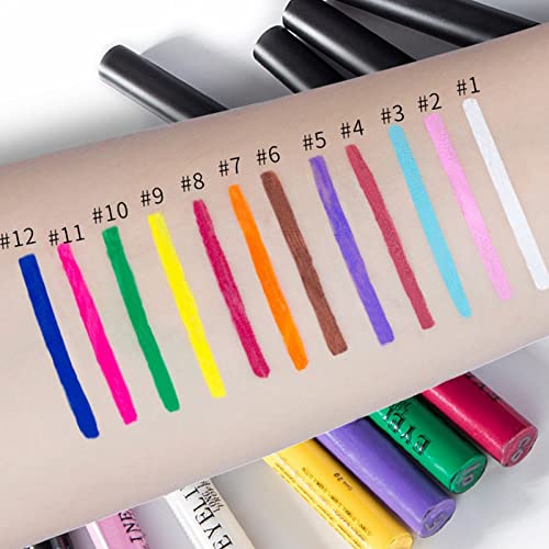 Naljepnice za sjenilo za nanošenje izdržljive 22 boje sjenilo za oči Rainbow šareni Neonski olovka za oči pigmentirana Smudgeproof