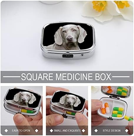 Džepna kutija za pilule držač za putne pilule za pse skladište za dodatak lijekovima vitaminska riblja ulja 2, 2x1, 6in
