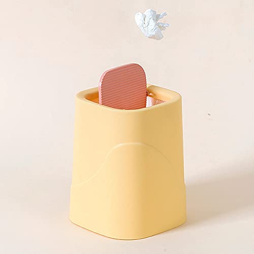 Zukeeljt Trash Can 1pc 4L Plastični pravokutni mali otpadni papir za smeće, kanta za smeće s ručkom, koristi se u kupaonici, kuhinja,