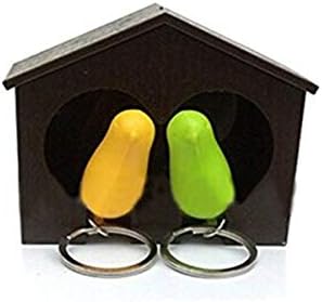 BESPORTBLE Birdhouse Privezak za ključeve Sparrow Whistle privjesak za ključeve Kućni dnevni boravak dekorativna smeđa