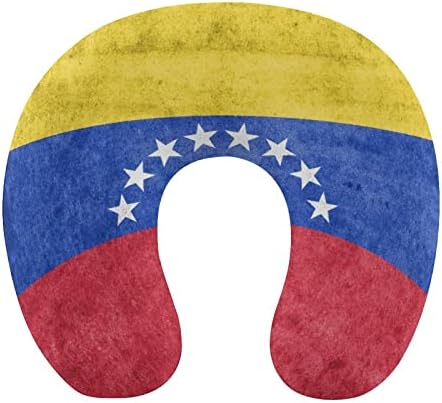 Zastava države Venezuela Jastuk za povratni vrat U obliku za glavu i vrat Jastuk za glavu pjene za glavu pjene za automobilski ured za spavanje