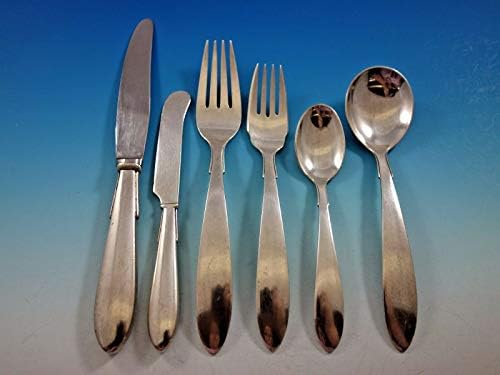 Stromlinie by A. Dragsted danski srebra Flatware Set za 12 rijetke 72 kom