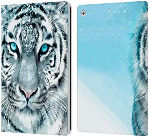 Dizajni za glavu Službeno licencirano Aimee Stewart Bijeli tigar životinje Kožne knjige Novčani poklopac Kompatibilan sa Apple iPad