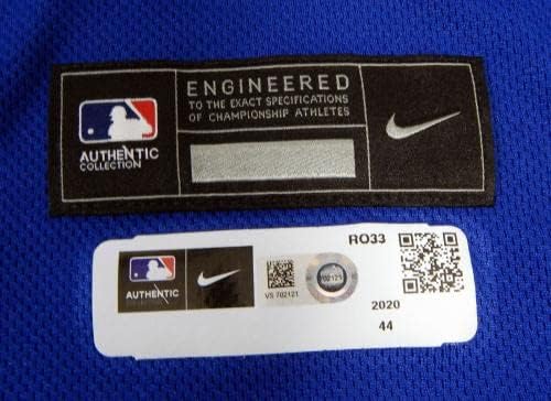 2020 Kansas City Royals Matt Reynolds # 46 Igra izdana Blue Jersey DG Patch 44 96 - Igra Polovni MLB dresovi