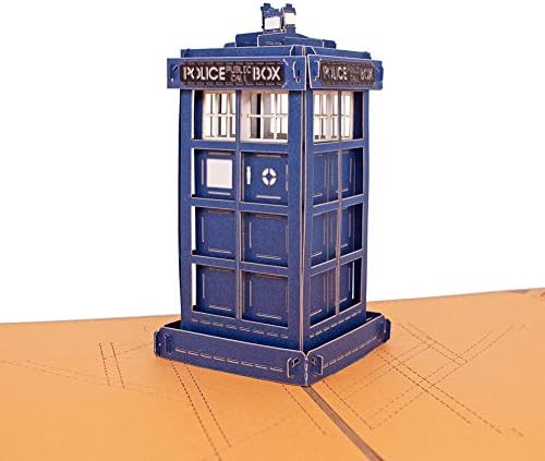 Hvala 3D čestitke-TARDIS Doktora Whoa,ohrabrujuća kartica,rođendanska čestitka,diplomska kartica,3d Iskačuća kartica,rođendanski pokloni