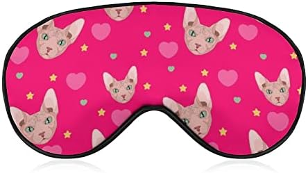 Sthynx Cat Stars Maski za spavanje Izdržljiva zasljepljuje meka maska ​​za mekane očiju s podesivim kaišem za muškarce
