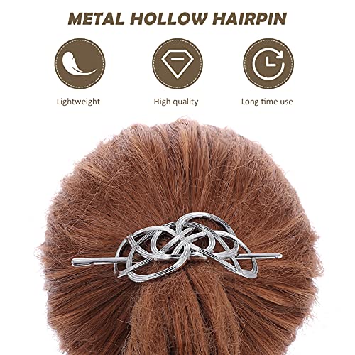 Minkissy Vjenčanje Hair Clip Celtic Hair Vintage Irski Kosa Klizna Igla Viking Hair Clip Metal Čvor Kopče Za Kosu Viking Kosa Ukosnice