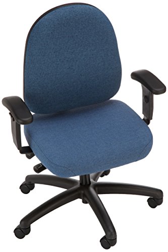 Bevco 6001A5-4550s/5 napredna ergonomska Deluxe stolica sa kotačićima, podešavanje naslona nagiba, podešavanje visine od 18 do 23, plava
