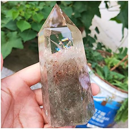 WGPHD Health & Domaćinstvo Kvalitet Prirodni vrt Kvarc Point Ghost Crystal Wand Gemstone Tower mineralni uzorak Izlječenje