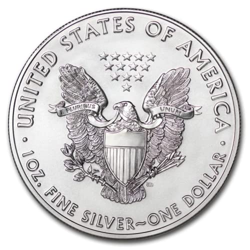 1986-2021 1 oz Američki srebrni orlov svinji sjajni neobično sa originalnim klima uređajem i potvrdom o autentičnosti 1 USD