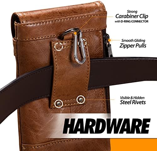 HENGWIN 2 PACK kožna mobitel holstera sa kaišnim remenom i kožnom križnom telefonskom torbi sa remenom za iPhone 14 Pro Max Samsung