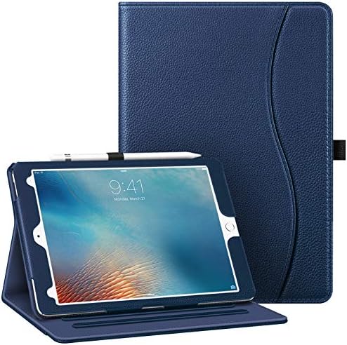 FINTIE Torbica za tablet za otpuštanje iPad Pro 9,7 inča [kutna zaštita] Multi-kut gledanja FOLIO SMART STAND POVRATAK Pokloni sa džepom, držačem olovke, automatsko buđenje / spavanje, mornarica