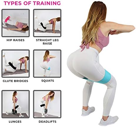 Booty trake za žene - neklizajuće trake za vježbanje za toniranje gluteusa, trbušnjaka, tetiva, leđa, unutrašnje i vanjske strane