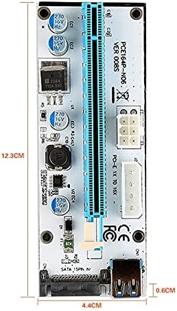 Konektori USB 3.0 PCI - E Express 1x do 16x Extender Riser kartica Adapter SATA Power Cable velike brzine 1000MB / s kabl za rudarstvo -
