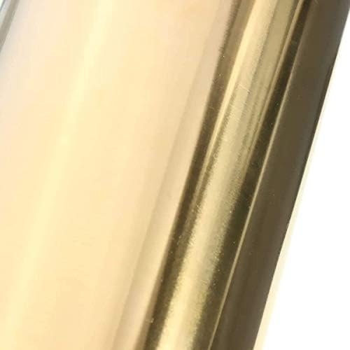 XUNKUAENXUAN metalna bakrena folija H62 tanka ploča od lima od mesinga bakarnog lima za obradu metala, Debljina: 0. 1mm Dužina: 10m,