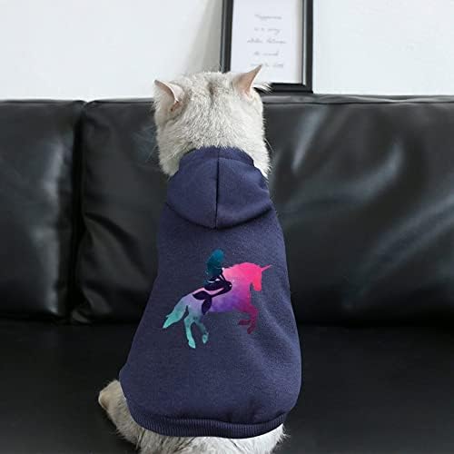 Galaxy sirena jahanje jednorog jednodijelni pas kostim kućni ljubimac odijelo s šeširom kućnim ljubimcima za štene i mačke s