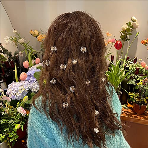 10 kom Mini cvjetne kopče za kosu Clear Tiny Hair Claw Clips male kose čeljusti Stezaljke za kosu ukosnice za kosu Dodaci za Party
