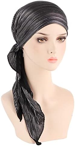 Kapa kapa kapa za žene, ženska Ležerna čvrsta kapa za glavu pokrivala za glavu muslimanska Turban kapa Slouchy Home Brewing šešir