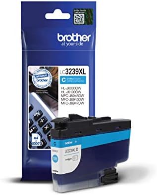 Brother LC-3239XLC inkjet kertridž, cijan, jednokutni paket, ultra visoki prinos, uključuje 1 x inkjet kertridž, brat originalne potrepštine