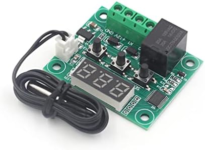 Pulabo Digital Temperaturna regulator za kontroler Micro Digital Thermostat -50-110 ° C Elektronski senzor hladnjaka Green i crno