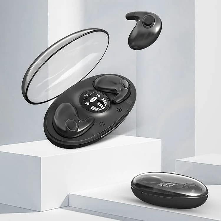 Nevidljivi san bežični slušalice IPX5 Vodootporne, slušalice Touch Control s bežičnim punjenjem, USB-C naboj, male Bluetooth uši za