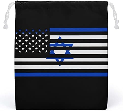 Izrael američka zastava platno za pohranu za pohranu za ponovno punjenje gusjenica Torba za vrećicu za kućnu torbu za kuću
