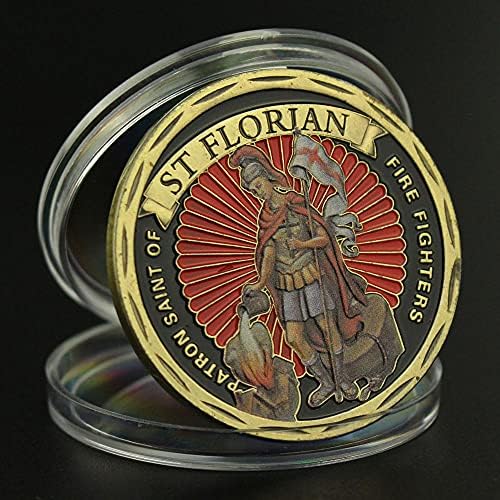 Sjedinjene Države Firefighter Suvenir Coin Florian Kolekcionarni poklon Challenge Coin Honor pozlaćeni komemorativni novčić
