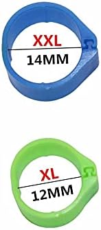 Zboro 100 kom 12mm 14mm Bird Plastic Clip Rings Pigeon Colored Foot Ring No. 1-100 za 10 boja-37013