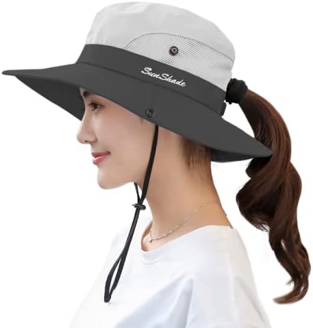 UPF 50+ šešir za sunčanje sa širokim obodom vodootporna kanta za zaštitu od UV zračenja Boonie šešir za žene
