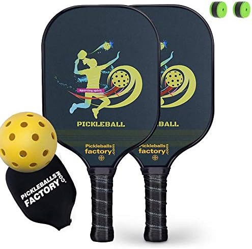 Kacezugi Pickleball Paddles Setovi, pickle ball Paddle Graphite Edge Guard tip sportski duh sa izduženim držačima za jastuke duge