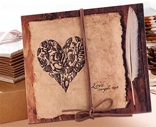 ZSEDP 34 stranice DIY CRAFT Photo Album Vintage Style Serve Service Handmade Photo Album Scrapbook Lover Travel Wedding Memory Photo