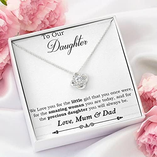 Ručno rađena ogrlica - na našu kćer ogrlicu, ljubav mama i tata, rođendanski poklon, otac majka i kćer ogrlica ogrlica ručno rađene