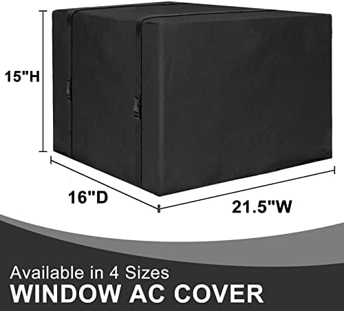 Rohuis prozorska jedinica AC poklopac za zimu na otvorenom, poklopci klima uređaja za prozorsku jedinicu vani, 21,5 W x 15h x 16D inča