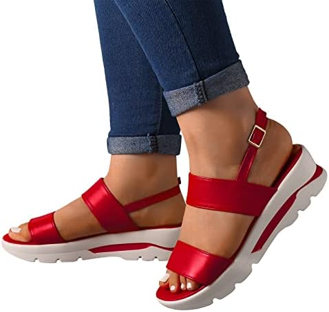 Sandale za platformu Žene široke širine Print / Pure Color Wedge Pete mrežaste cipele Stilske casual cipele za vjenčanice