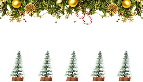 Stobok Božićni dekor LED mini božićnim dekorom Dorma Xmas Pine sa svjetlosnim desktop ukrasom za kućnu trgovinu Office Xmas Party isporučuje 5 kom