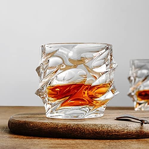 GYRUT naočare za viski Set kristalnih 8-11oz, staromodnih lowball Rocks čaša za Scotch, burbon, miješanih koktel pića - staklene čaše