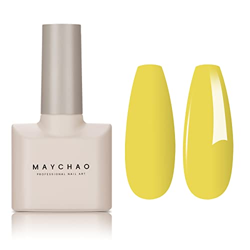 MAYCHAO 15ml Spring Gel lak za nokte 1kom limunski žuti lak za nokte potopite UV Gel lak za Nail Art manikir Salon DIY kod kuće, 0.5