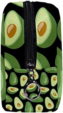 Mala šminkarska torba, patentno torbica Travel Cosmetic organizator za žene i djevojke, voće avokada