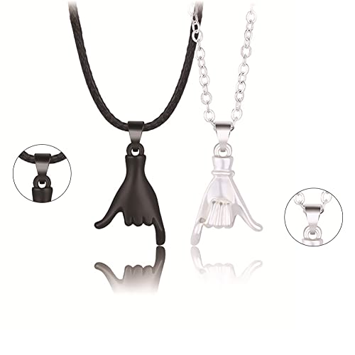 Kefley Matching Pinky Promise ogrlice za parove ogrlice za dečka djevojku Božić godišnjicu rođendanski pokloni za muža ženu Valentinovo poklon za BFF ogrlicu